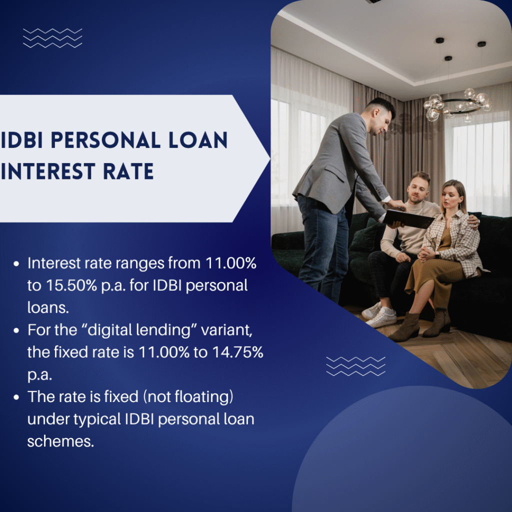 IDBI personal loan interest rate calculator