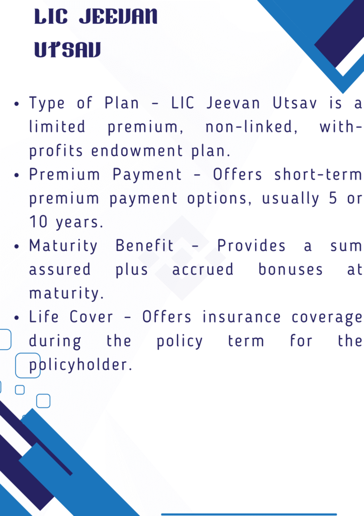 Lic jeevan utsav calculator