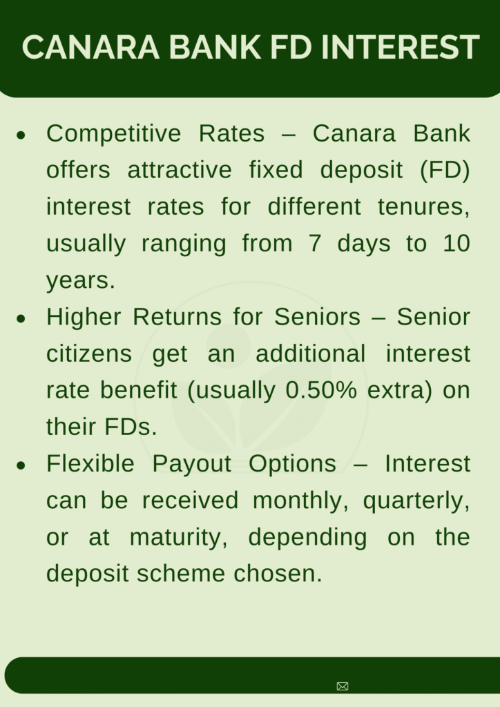 canara bank fd interest calculator