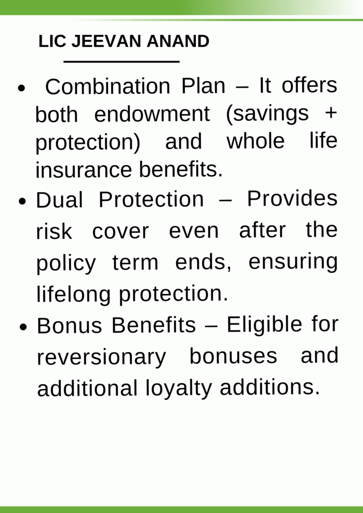 lic jeevan anand calculator
